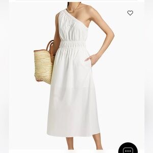 One shoulder white dress from Nordstrom